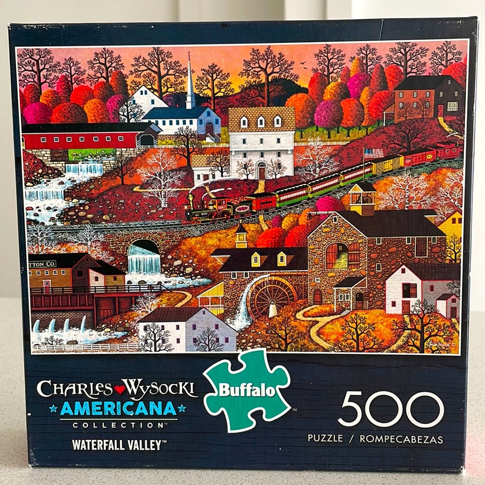 Buffalo 500 Piece Puzzle - Waterfall Valley